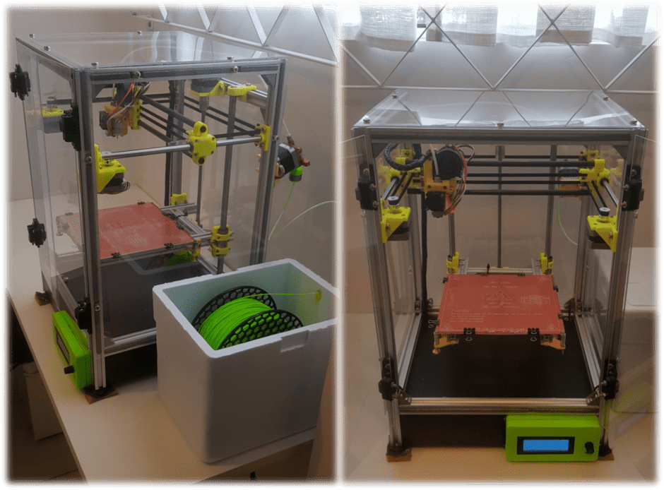 A impressora 3D finalizada