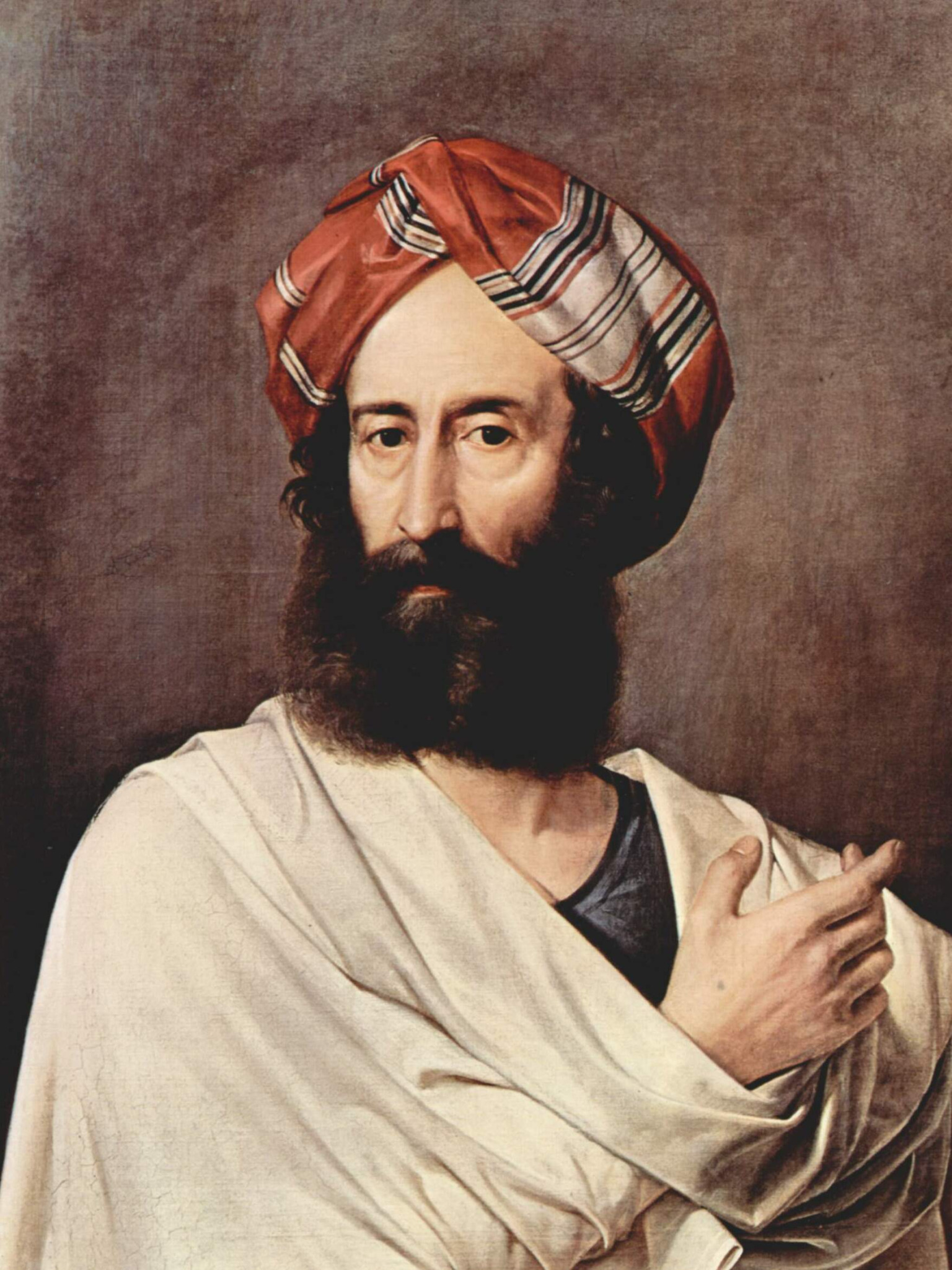 Retrato identificado como Efraim, personagem bíblico filho de José, em pintura de Francesco Hayez (1842–1844).