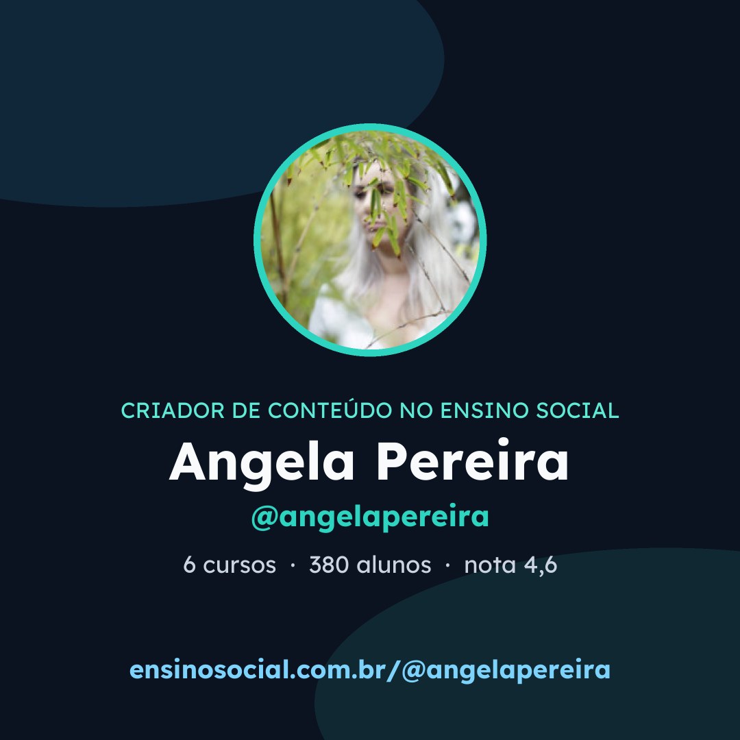 Cartão quadrado de divulgação do perfil, formato post