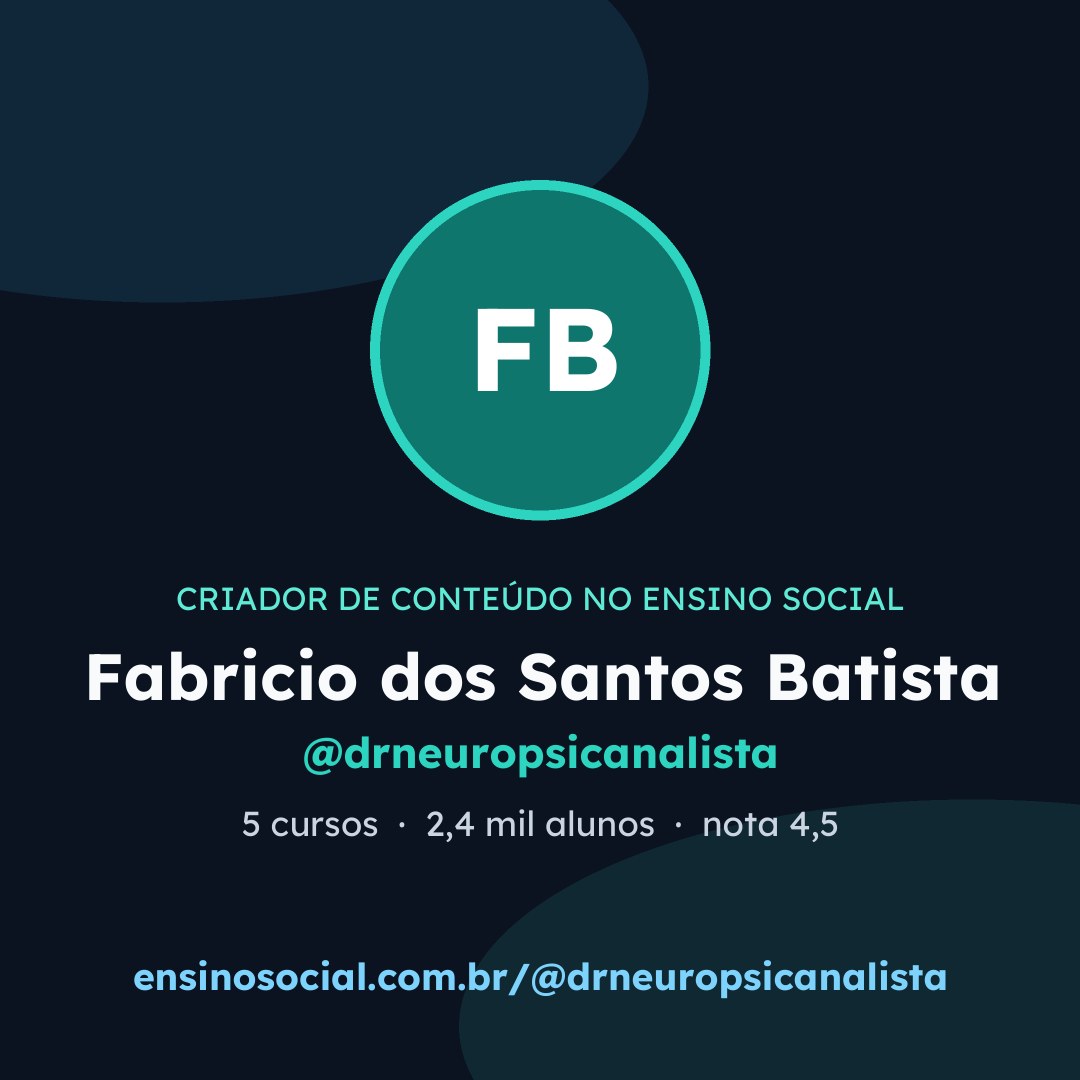 Cartão quadrado de divulgação do perfil, formato post
