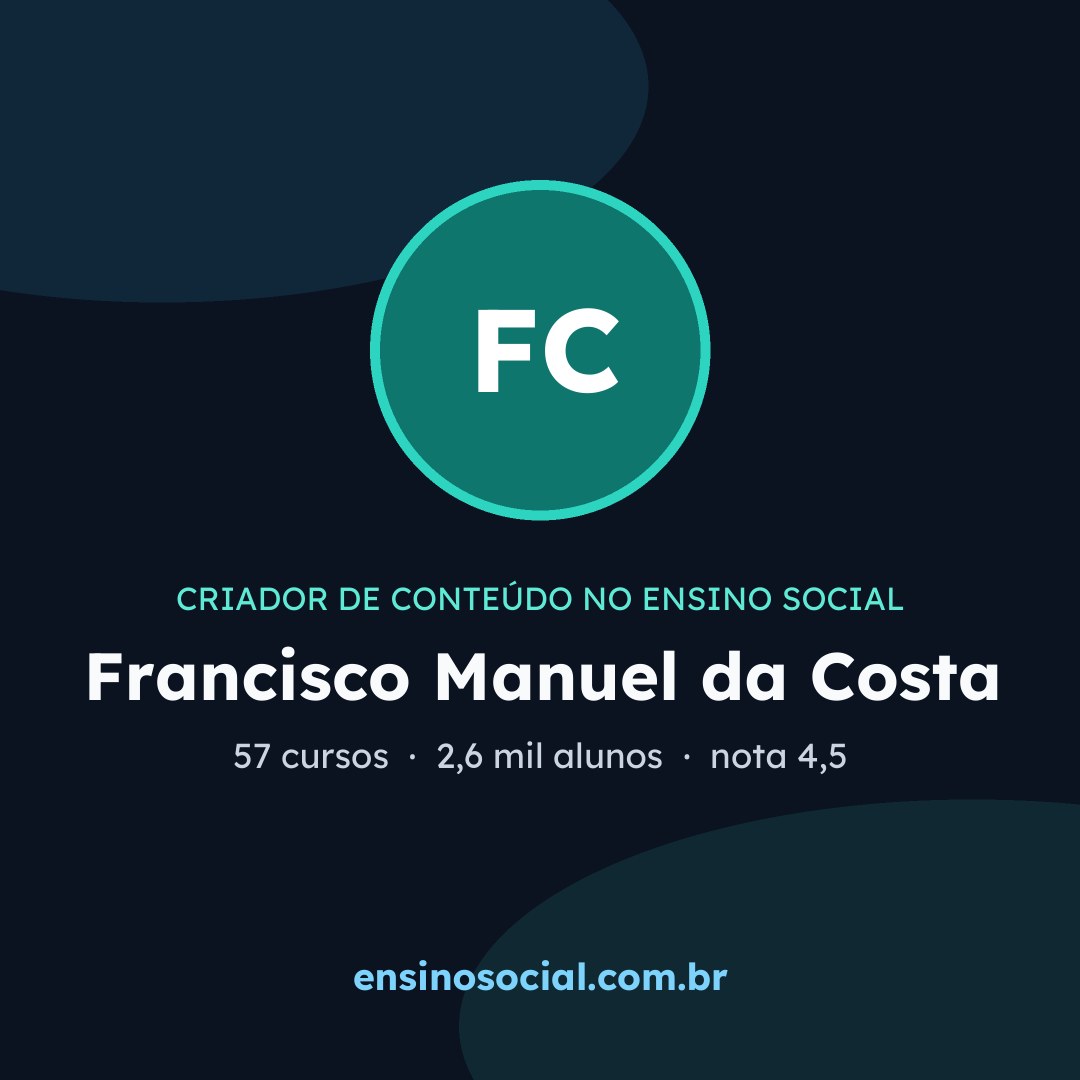 Cartão quadrado de divulgação do perfil, formato post
