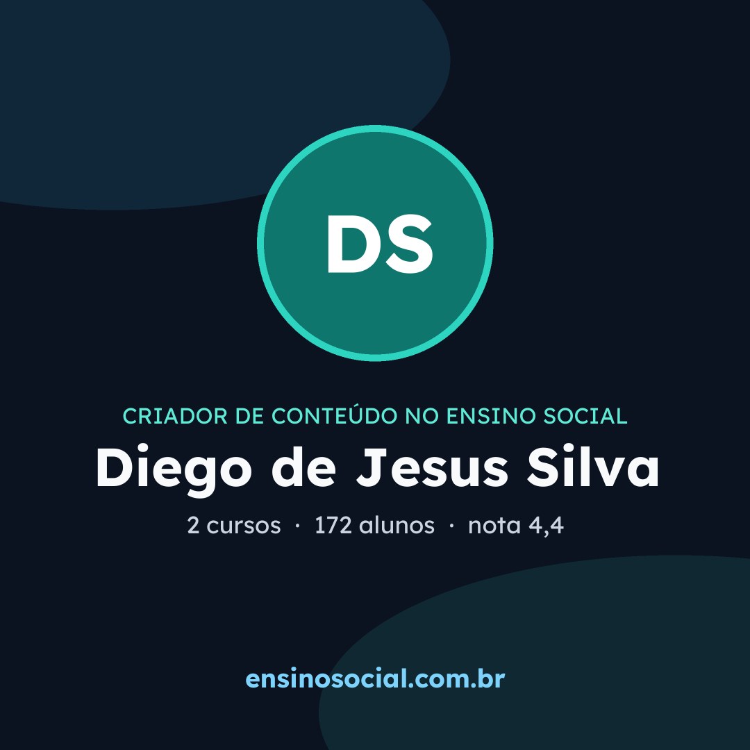 Cartão quadrado de divulgação do perfil, formato post