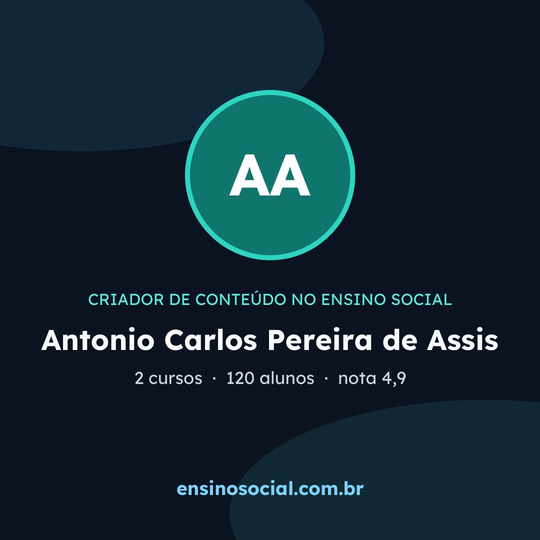 Cartão quadrado de divulgação do perfil, formato post