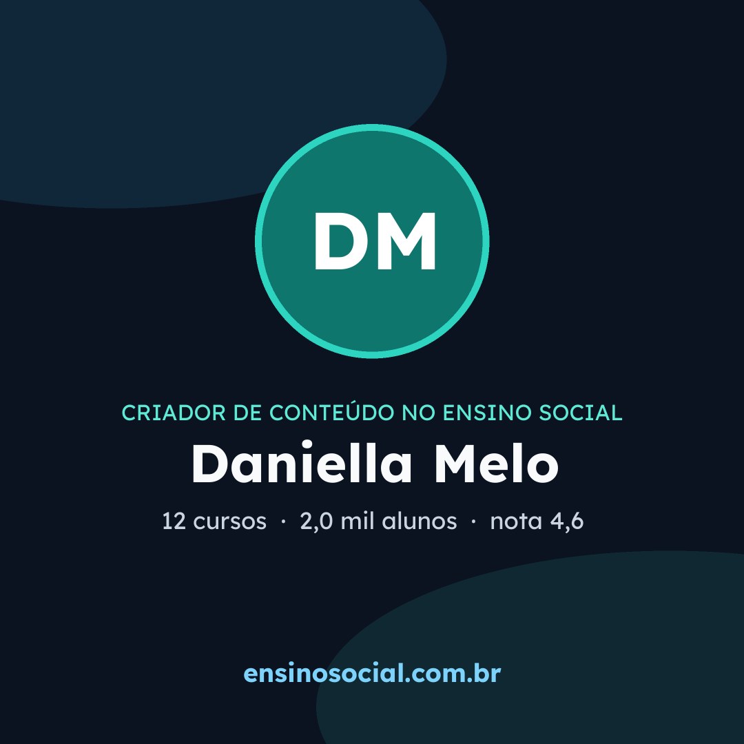 Cartão quadrado de divulgação do perfil, formato post